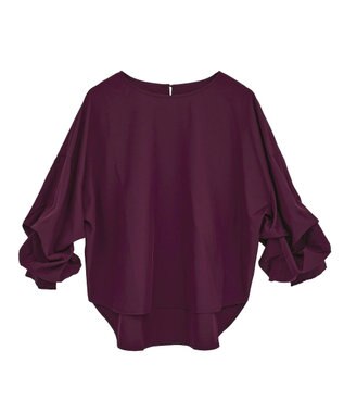 YECCA VECCA 2wayボリューム袖ブラウス Bordeaux