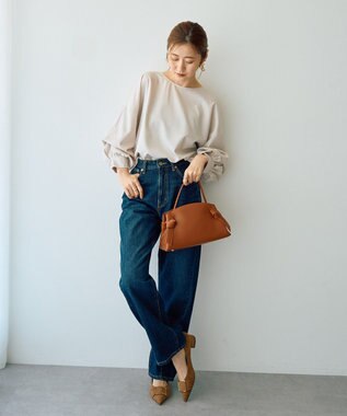 YECCA VECCA 2wayボリューム袖ブラウス Light Beige