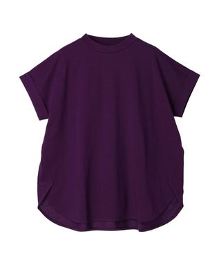 Green Parks 汗染み防止プチハイネックプルオーバー Purple