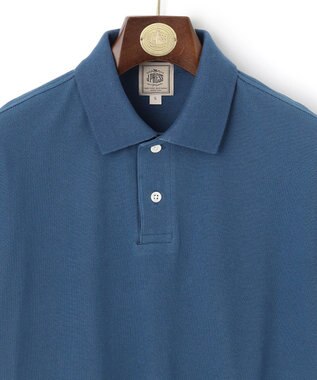 J.PRESS MEN レジメンタル ポロシャツ ブルー系