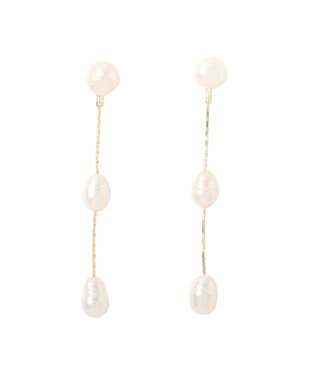 YECCA VECCA 2way淡水パールピアス Gold