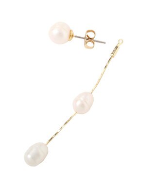 YECCA VECCA 2way淡水パールピアス Gold