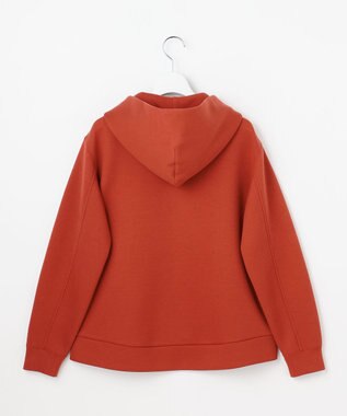 J.PRESS LADIES ダンボールジャージー ジップアップ パーカー オレンジ系