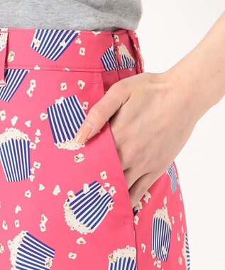 23区GOLF はじける可愛さ【WOMEN】【ストレッチ】ポップコーン柄 サラマックスツイルスカート ピンク系5
