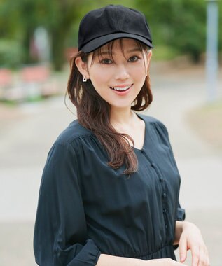 Tiaclasse バックリボンキャップ ブラック