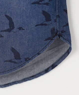 JOSEPH ABBOUD MOUNTAIN 【テーム ヤルヴィコラボ】バードプリント シャツ ネイビー系6