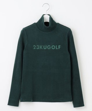 23区GOLF カラー豊富！【WOMEN】【吸湿発熱】グランサーモ モックネック カットソー ダークグリーン系
