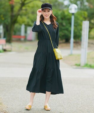 Tiaclasse バックリボンキャップ ブラック