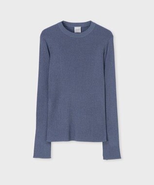 Paul Smith クラシック リブ ラメ ニット グレイッシュブルー