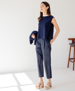 組曲 S 【アンサンブル対応可】CHAIスリーブレス ニット ネイビー系