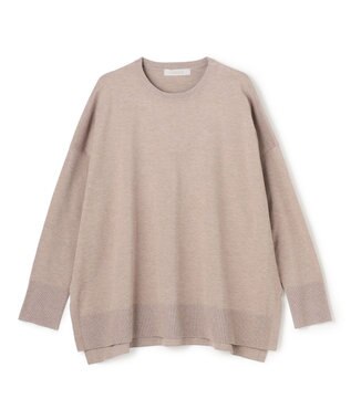 UNFILO L マイビューティニット ワイドクルーネック モカ