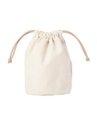 AMERICAN HOLIC 【2点セット】巾着付PVCバッグ Beige