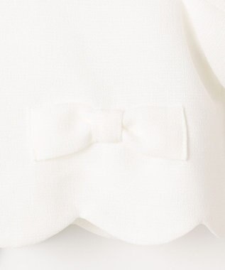 ANY KIDS 【2点セット】リボンボレロジャケット+シフォンプリーツ ワンピース ラベンダー