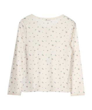 earth music&ecology アイレットジャガードタイトプルオーバー Red