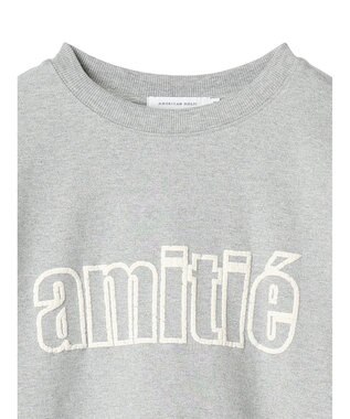 AMERICAN HOLIC 発泡ロゴポンチプルオーバー Light Gray Mixture