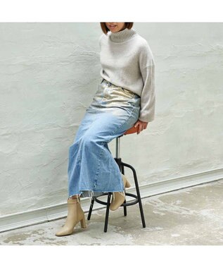 MODE ET JACOMO <MODE ET JACOMO>サイドベルトスクエアトゥショートブーツ ライトイエロー