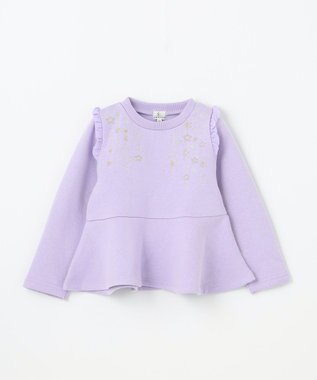 組曲 KIDS 【110-140㎝】トウィンクル トレーナー ラベンダー系