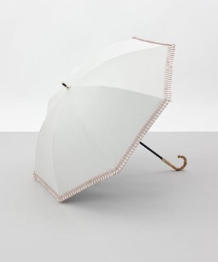 AURORA 【 BLAO（ブラオ）】ギャザーフリル晴雨兼用傘(長傘) シルバーグレー