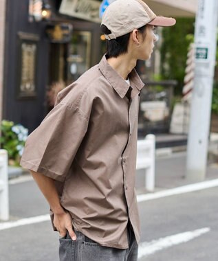 WEGO 【ユニセックス着用ITEM/吸収速乾】ピグメントDRYシャツ ブラウンその他