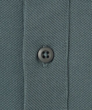 J.PRESS YORK STREET 【UNISEX】鹿の子 ワンポイントポロシャツ スモーキーグリーン系