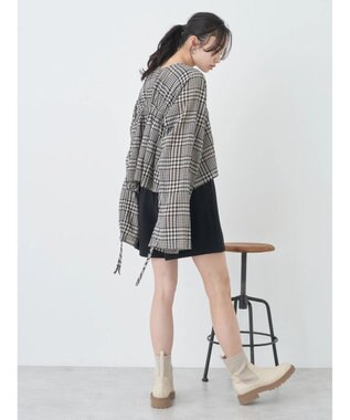 earth music&ecology ワッシャードロスト羽織りシャツ Check