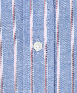 J.PRESS MEN 【WEB・一部店舗限定】コットンリネンストライプシャツ ダルブルー系1