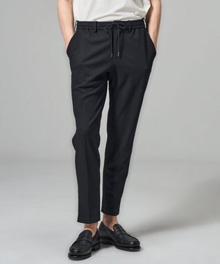 JOSEPH HOMME 【WEB限定】【新素材】エアータックジャージー ドロスト付テーパードパンツ / PEGG CONVERTIBLE ブラック系