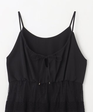 GRACE CONTINENTAL レースコンビキャミソールワンピース ブラック