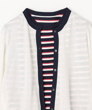 ANY ツインニットセット（ノースリーブニット＋カーディガン） エクリュ