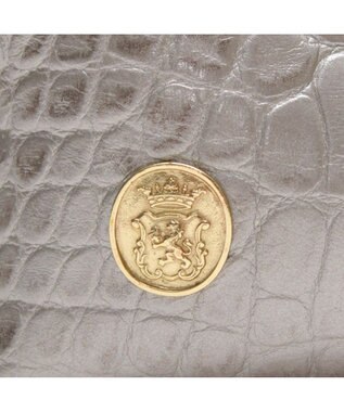 A.D.M.J. 【牛革】クロコ型押しキューブトート21cm(ショルダーストラップ付) GG