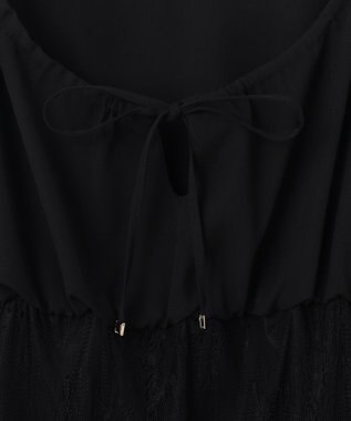 GRACE CONTINENTAL レースコンビキャミソールワンピース ブラック