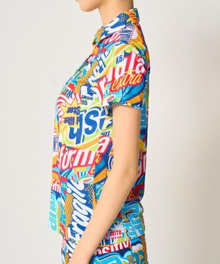 FILA GOLF／marie claire 【Loudmouth】柄ポロシャツ Bubbles