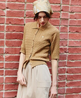 ANY 【POLO BCS別注】ケーブルニットポロ