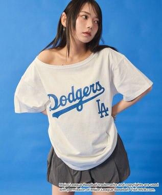 WEGO 別注MLBオフショルビッグT 柄1