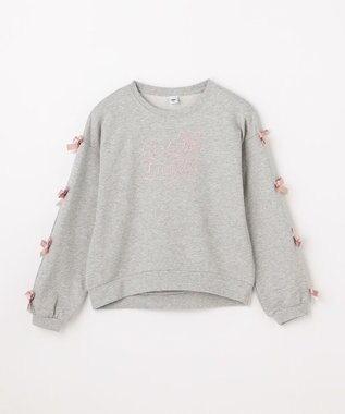 ANY KIDS 袖リボン トレーナー グレー