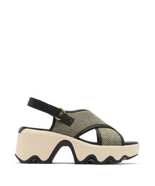 SOREL SOREL/ キネティック オーラ スリングバック テキスタイル /ソレル Black Bleached Ceramic