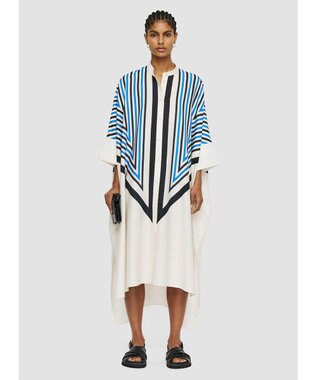 JOSEPH クレットプリント　シャツドレス Navy combo