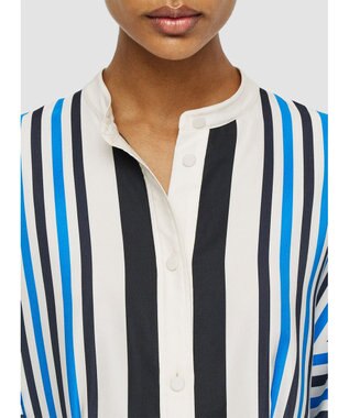 JOSEPH クレットプリント　シャツドレス Navy combo