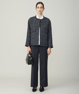 ICB L 【先行予約】 ハイツイストダブルクロス ワイドパンツ ネイビー