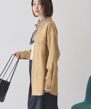 AMERICAN HOLIC ミリタリーシャツ Beige