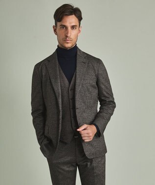 GOTAIRIKU 【セットアップ対応 / AIRY MOVE】Ｔ/Ｗジャージーセットアップ ベスト ダークブラウン系8