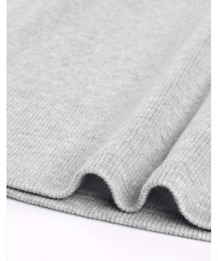 une nana cool 【綿混】ソフトコットンリブ 半袖開襟パジャマ MADE WITH LIBERTY FABRIC グレー