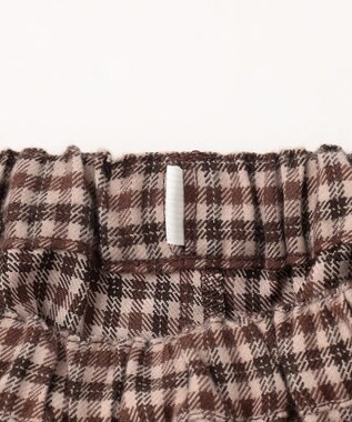 ANY KIDS チェックショートパンツ ブラウン