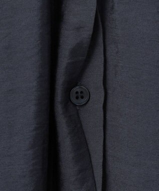 UNFILO 【撥水】ヴィンテージライク ブラウス ネイビー