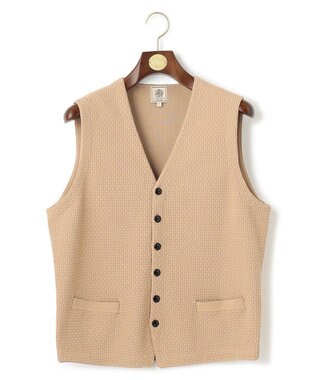 J.PRESS MEN 【High twist links】ニットベスト ベージュ系