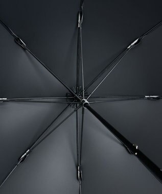 AURORA 【 BLAO（ブラオ）】ギャザーフリル晴雨兼用傘(長傘) シルバーグレー