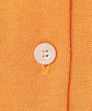 J.PRESS LADIES S 【洗える】BASIC HT COTTON クルーネック カーディガン オレンジ系