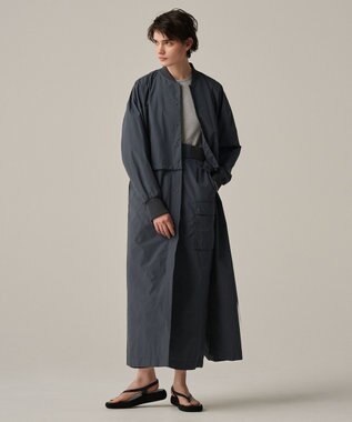 uncrave 【撥水・洗濯機洗い可】プルーフ ナイロン スカート（uncrave WHITE） ブルーグレー