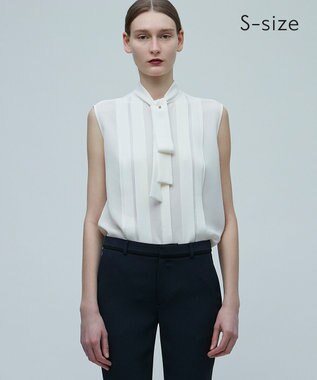 BEIGE， 【S-size】MARIGNY / ボウタイブラウス  Ecru