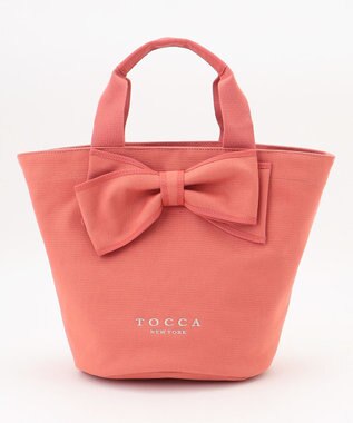 TOCCA RIBBON KNOT CANVASTOTE キャンバストート ピンク系